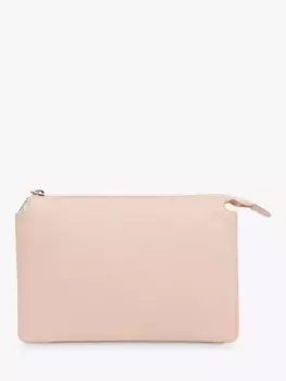 Клатч Whistles Elita Leather Double Pouch, цвет pale/pink