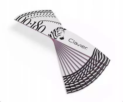 Клавир, Пилочки для ногтей Лодочка 100/180, 10 шт., Clavier