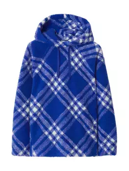 Клетчатая флисовая толстовка Burberry, цвет knight check