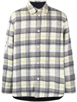 Клетчатая куртка-рубашка Jil Sander, белый