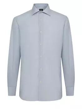 Клетчатая рубашка Boggi Milano Regular fit Business Shirt, цвет opal