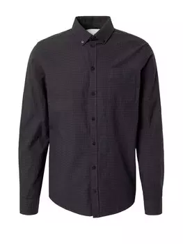 Клетчатая рубашка Casual Friday Regular fit Button Up Shirt Anton, темно-синий