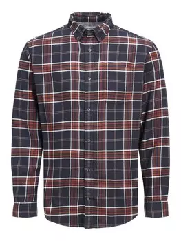 Клетчатая рубашка JACK & JONES Regular fit Button Up Shirt Joshua Buffalo, оранжевый
