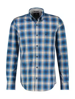 Клетчатая рубашка LERROS Regular fit Button Up Shirt, синий