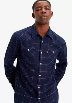 Клетчатая рубашка LEVI'S Regular fit Business Shirt, синий