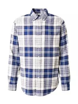 Клетчатая рубашка Polo Ralph Lauren Regular fit Button Up Shirt, цвет light beige/marine blue