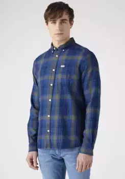 Клетчатая рубашка Wrangler, цвет Dark Indigo