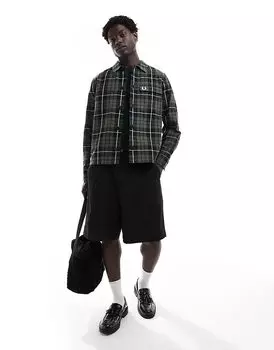 Клетчатая рубашка зеленого цвета Fred Perry