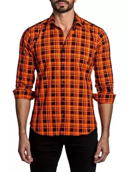 Клетчатая спортивная рубашка Jared Lang, цвет Red Check