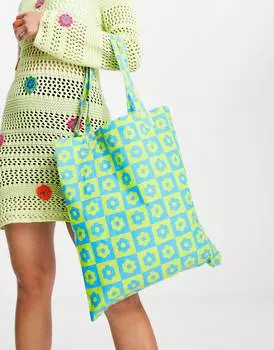 Клетчатая сумка-тоут ASOS DESIGN dasiy