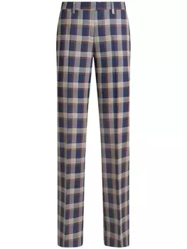 Клетчатые брюки ETRO, синий