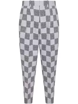 Клетчатые брюки Kenzo, серый