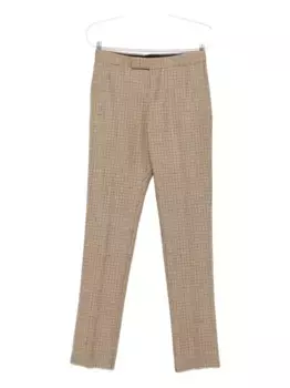 Клетчатые брюки прямого кроя THOM BROWNE, нейтральный