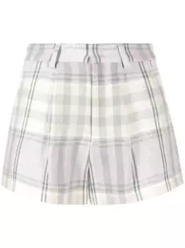 Клетчатые шорты MARANT TOILE, фиолетовый
