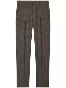 Клетчатые зауженные брюки Paul Smith, зеленый