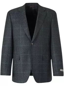 Клетчатый блейзер Canali, серый