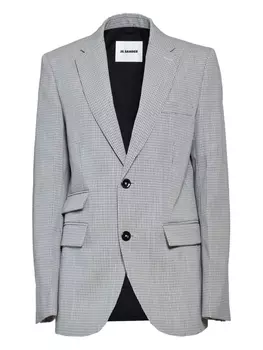 Клетчатый блейзер Jil Sander, серый