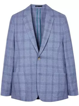 Клетчатый блейзер Paul Smith, синий