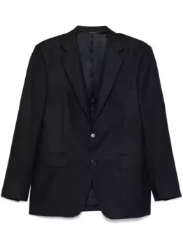 Клетчатый пиджак Canali, синий