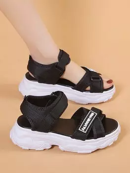 Клинья и танкетки, черный