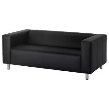 КЛИППАН 2 сидячих дивана, Бомстад черный KLIPPAN IKEA