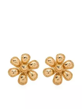 Клипсы в форме цветка Moschino, золотой