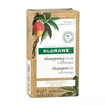 Klorane Шампунь для сухих волос с Манго, 80г