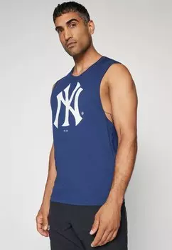 Клубная одежда New York Yankees Primary Logo Graphic Tank Fanatics, спортивная темно-синяя