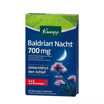 Кнейпп Валериана Ночная 700мг 30 таблеток Kneipp