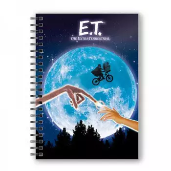 Книга Et Movie Poster Spiral Notebook