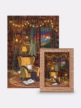 КНИЖНЫЙ ЧЕРВЯК/пазл 500 деталей Nadwyraz.com