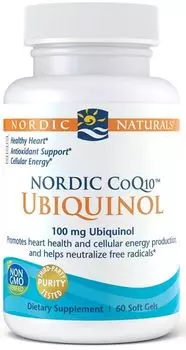 Коэнзим Q10 в капсулах Nordic Naturals Nordic COQ10 Ubiquinol 100 Mg, 60 шт