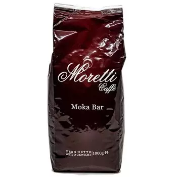 Кофе Moretti Caffe Moka Bar жареный в зернах 1кг