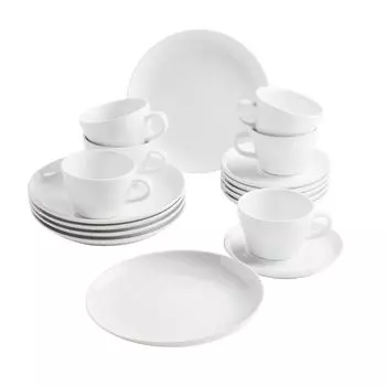 Кофейный сервиз КАХЛА 18 шт. Five Senses белый 390453A90039C Kahla