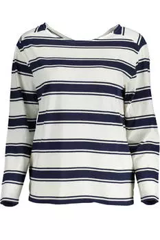 Кофта женская Gant с длинным рукавом в полоску, белый/синий