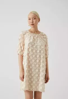 Коктейльное платье / Вечернее платье VMDOT ПЛАТЬЕ С О-ШЕИ 2/4 Vero Moda, белый
