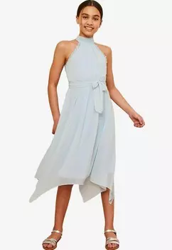Коктейльное платье / Вечернее платье HALTER NECK HANKY HEM OCCASION 5-16YRS REGULAR FIT Lipsy, синий