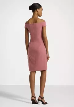 Коктейльное платье / Вечернее платье CREPE OFF-THE-SHOULDER COCKTAIL DRESS Lauren Ralph Lauren, светло-розовый