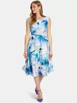 Коктейльное платье Vera Mont, мультиколор