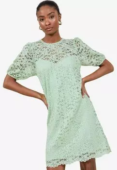 Коктейльное/вечернее платье REGULAR FIT SHORT SLEEVE Lipsy, зеленый