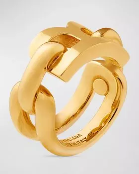 Кольцо B-цепи 2.0 Balenciaga, цвет 0027 Shiny Gold