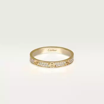 Кольцо Cartier Love Small Model 72 Diamonds, желтое золото / бриллиант