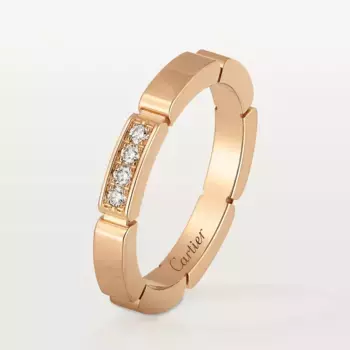 Кольцо Cartier Maillon Panthere Wedding, розовое золото/бриллианты