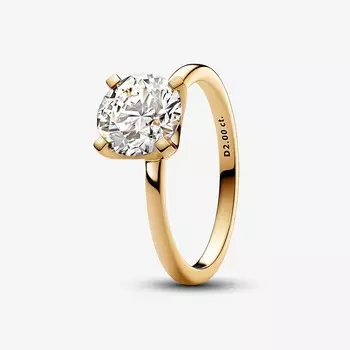 Кольцо Pandora Era Lab-Grown Diamond, 2,00 карата, золото/бриллиант