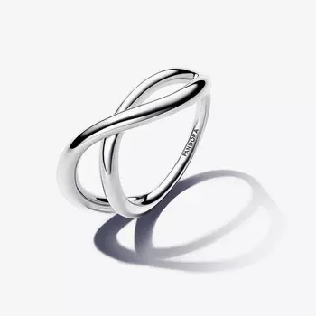 Кольцо Pandora Essence Organically Shaped Infinity, серебро