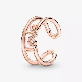 Кольцо Pandora ME Love Open, розовое золото