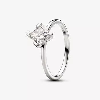 Кольцо Pandora Nova Princess, 1.0 карат, белое золото/бриллиант