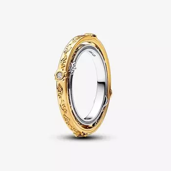 Кольцо Pandora x Game of Thrones Spinning Astrolabe, золото/серебро