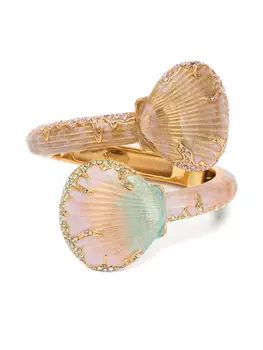 Кольцо Shell Roberto Cavalli, золотой