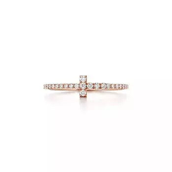 Кольцо Tiffany & Co. Diamond Wire Band, розовое золото